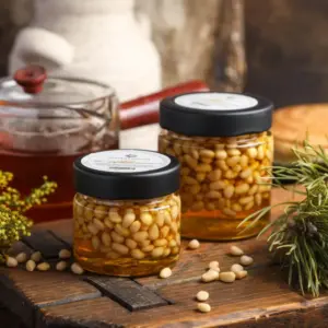 Мед с кедровыми орехами Вековая пасека 50 г
