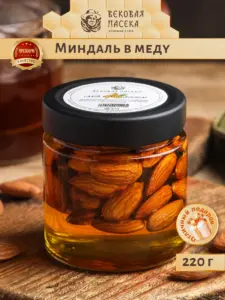 Мед с миндалем Вековая пасека (В баночке) 220 г