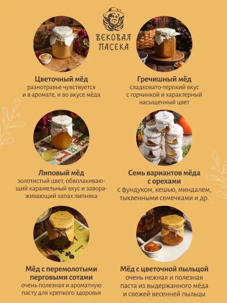 Липовый мед Вековая пасека (Ведерко пластиковое) 500 г