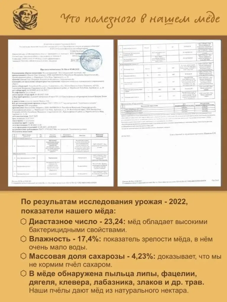 Мед в сотах Вековая пасека (В стеклянной банке) 160 г
