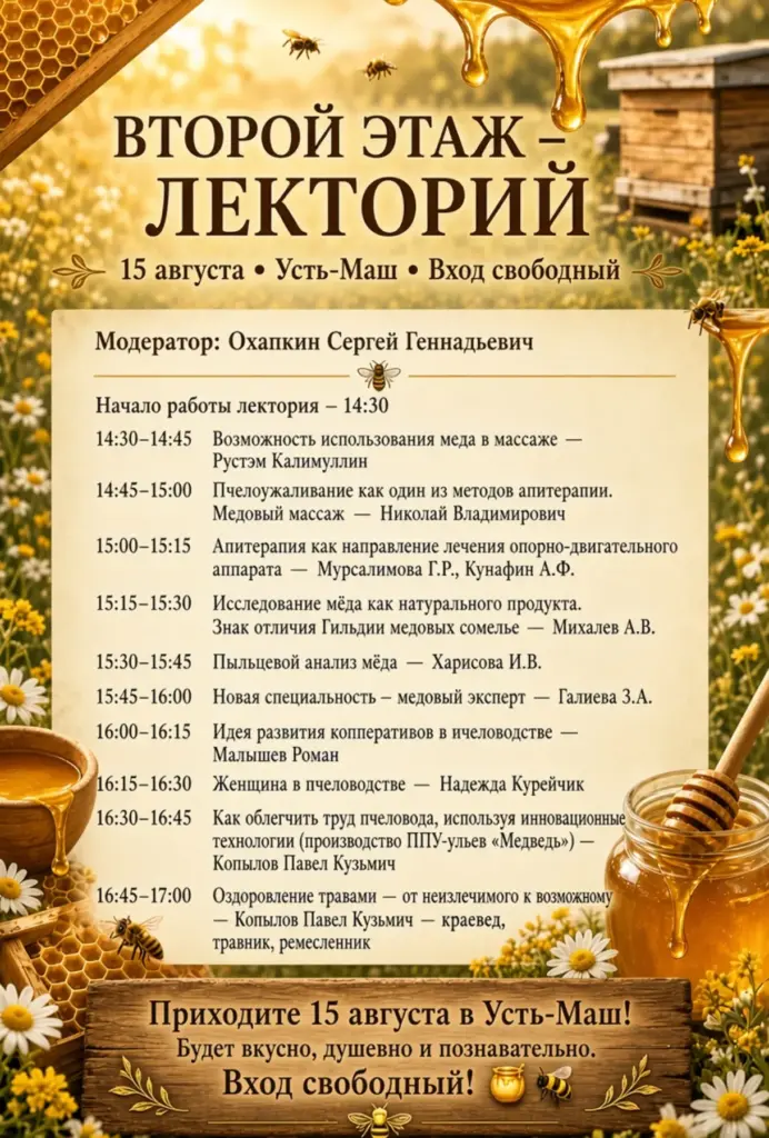 Афиша лектория — второй этаж