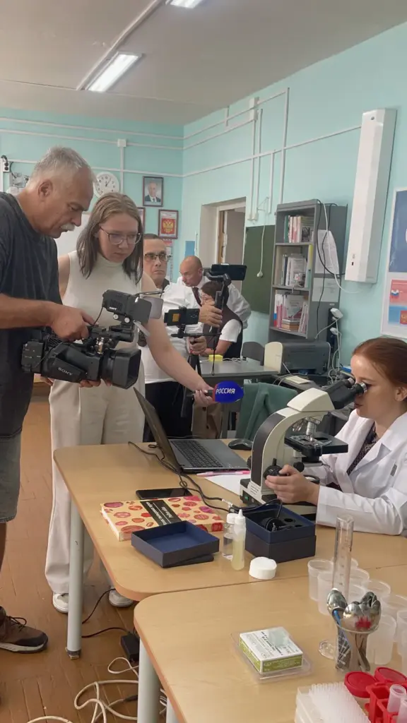 Пыльцевой анализ под камерами телевидения